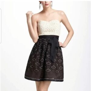 Anthroplogie Meadow Rue strapless dress